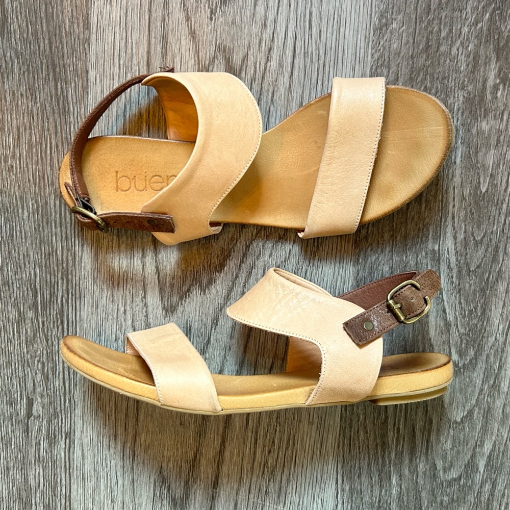 Bueno Cream Slingback Sandals | 38